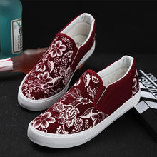 new 2015 men slip on sneakers low top canvas shoes 3 colors black blue red men