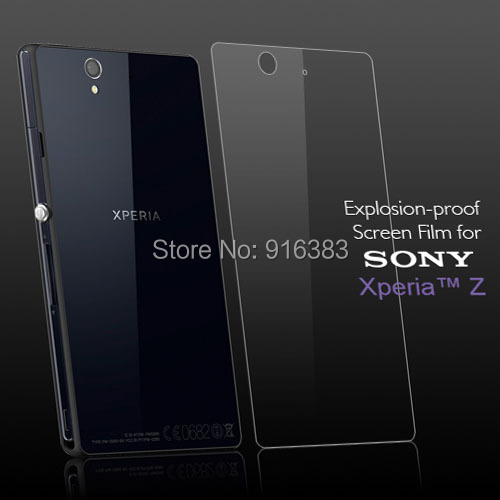 Free Shipping Back Glass Anti Shatter Film Replacement Parts for Sony Xperia Z L36H ASF New