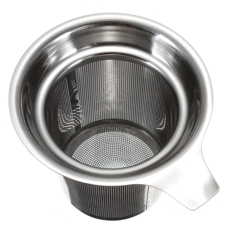 2019 304 Stainless Steel Mesh Cup Reusable Strainer Herbal Locking Tea