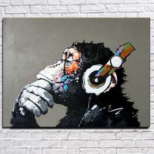 Free shipping gorilla handpainted modern decoration oil painting wall art paintings picture paiting canvas paints home decor