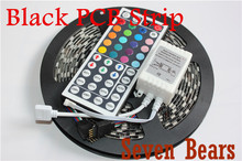 Black PCB Board 5050 LED RGB Strip 5M IP65 Led Tape Waterproof 300 LEDs Roll 44