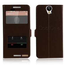 Retro Genuine Leather Flip Stand Cover Cases For Phone HTC one E9 plus Case & Touch Screen Window