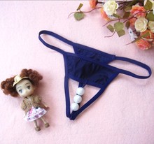 Peculiar shape hole low waist cotton beaded women s sexy lingerie sexy underwear T 6870