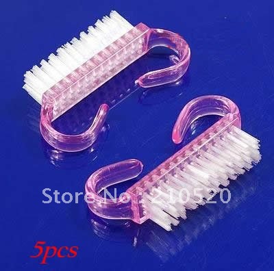 Free shipping 10pcs/Lot Nail Cleaning Clean Brush Tool Manicure, Care Manicure Pedicure, Dust Small angle Nail brush