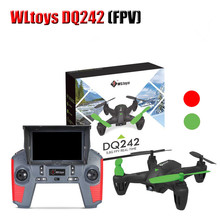 New WLQ242 Q242G RC Drone 5.8G FPV With 2.0MP Camera 2.4G 4CH 6Axis RC Helicopter One Key Return Quadcopter vs X4 H107D JJRC H6D