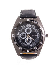 Lost money Sale big dial watches men fashion casual business quartz watches clock sport watches leather wrist watch xinkai-3