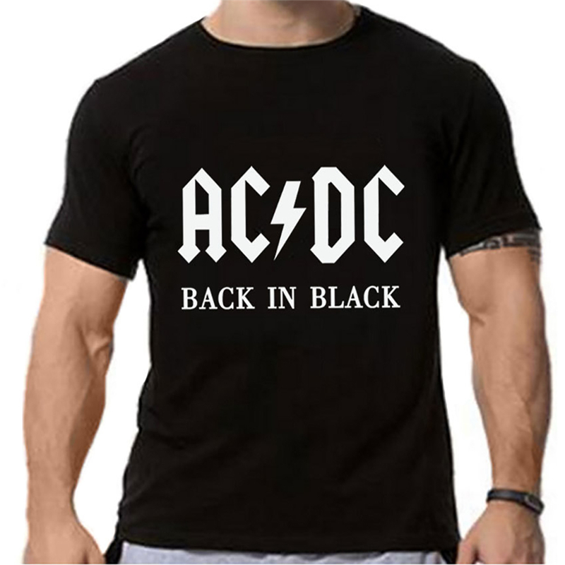 ac dc t shirt white