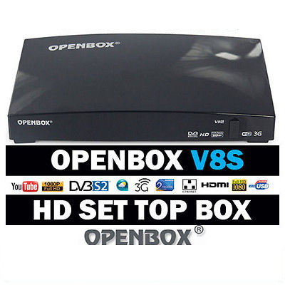 OPENBOX V8S Full HD WIFI Wireless High-Definition Digital Satellite Receiver Freesat TV Box UK-Plug
