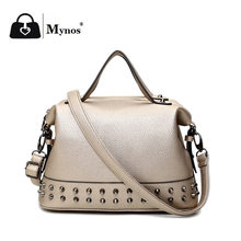 High Quality Designer Handbags Women Famous Brands Soft Leather Bags Women Brand Luxury Rivet Crossbody Shoulder Bag Ladies Sac
