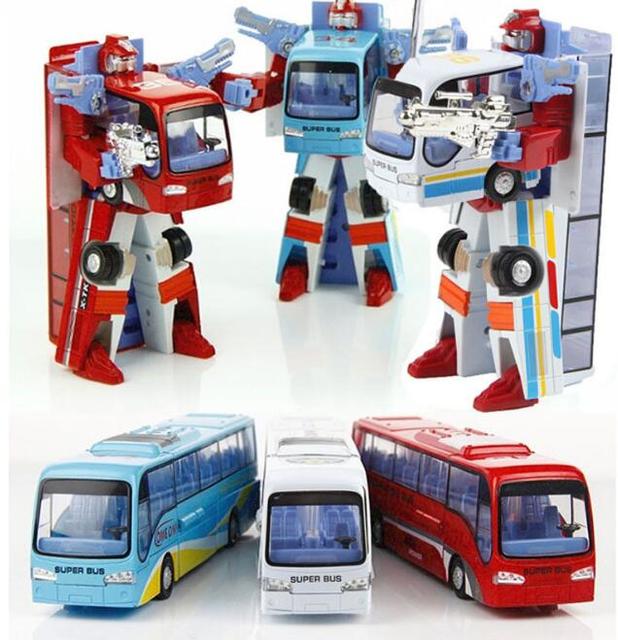 Новый стиль поли Robocar робот трансформация автобусные автомобиль игрушки сплава деформации полиция робот автобус игрушки для детей детей 3 цвет