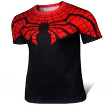 Men T Shirt Fashion Short Sleeve Spiderman Superman Venom Captain America Batman Iron Mans T Shirt
