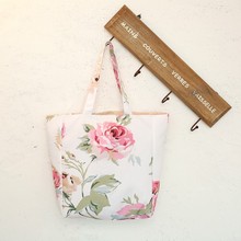 Super cheap The rose pattern concise letters and durable, Oxford cloth bag women shopping bag