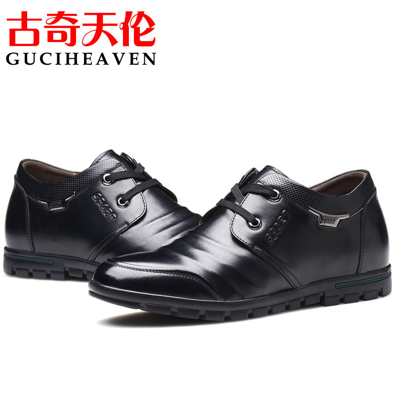 Фотография shoes men GUCIHEAVEN 2016 New Fashion Men Shoes Genuine Leather Spring/Autumn Men Casual Shoes Men Business Shoes GH687-46