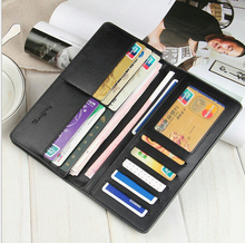 New Style Korean Version Men Clutch Bag Business Fashion High Grade PU Leather Men Long Wallet