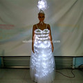 2016 Led Luminous Evening Party Dress Sexy Women Stage Costumes Light Up Performance Clothes For Club