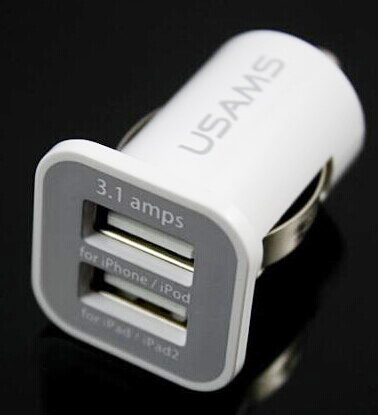 USAMS dual port USB car charger