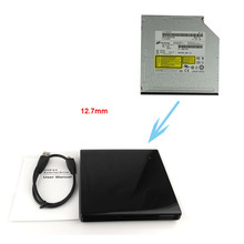 1pc USB3.0 SATA 12.7mm Super Slim Drive ODD/HDD External Case Enclosure+8X DL DVD CD RW Burner Slot-in 12.7mm SATA Slim Drive