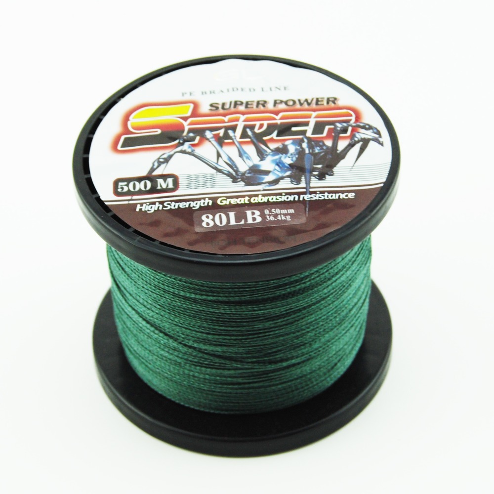 Great Discount Superpower 500m 12LB 80LB Braided Fishing Line PE Strong Multifilament Fishing Line Carp Fishing