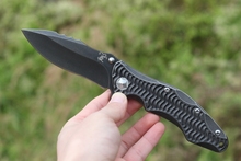 XINZUO made ball bearing washer new folding knife D2 stainless steel black stonewashed blade with titanium