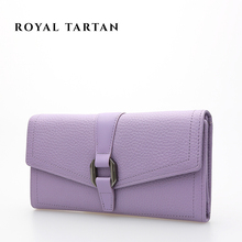 ROYAL TARTAN brand wallet luxury clutch bag women leather wallets genuine leather wallet designer purses fashion card holder