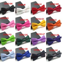 2014 New Formal commercial bow tie male solid color marriage bow ties for men candy color butterfly cravat bowtie butterflies FR