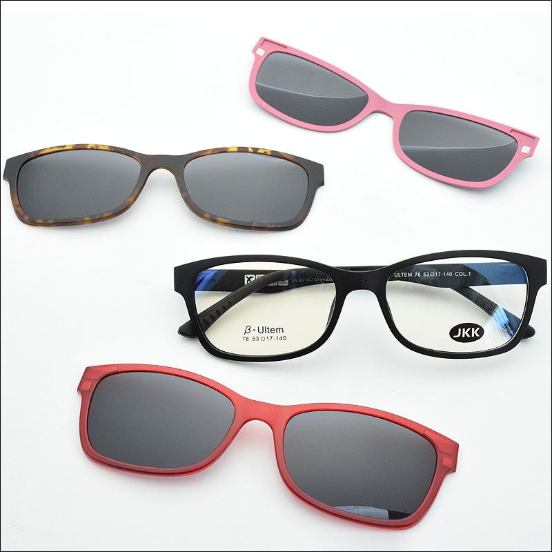 Claretred ultra-light glasses magnet clip sunglasses myopia glasses polarized sunglasses jkk78
