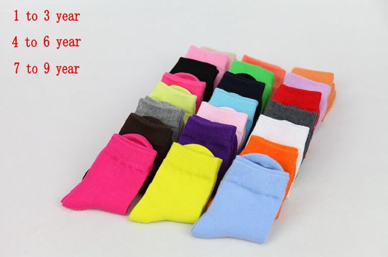 2015 spring autumn cotton baby socks girls socks with boys socks Kid Boy Solid Color Sport