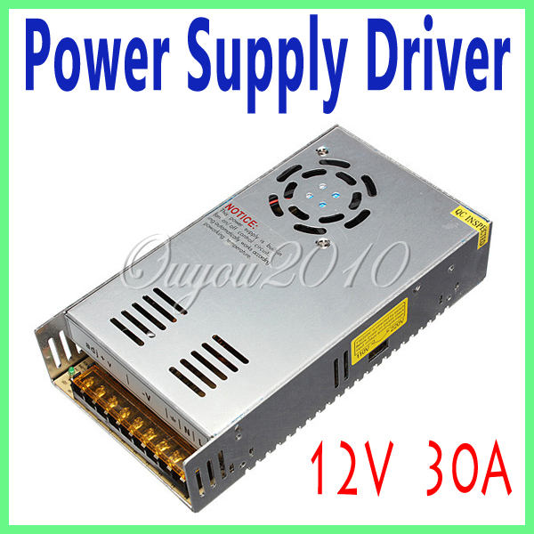 Гаджет  Free Shipping 12V 30A 360W Switch Power Supply Switching Driver for LED Strip Light Display 110V-220V Hot Sale None Свет и освещение