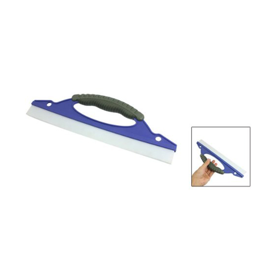 14.6 Inch Rubber Blade Car Window Film Scraper Cleaner Tool (Blue)