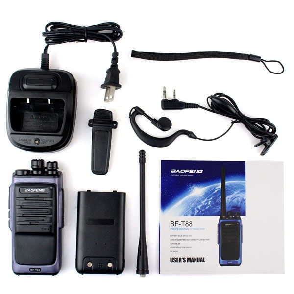 Black Walkie Talkie BAOFENG T88 UHF (6)