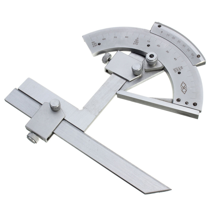 Stahl Winkelmessgerät Winkelmesser 0-320° Präzision Gradmesser Winkel messen 