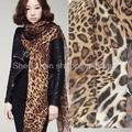 New Korean version leopard scarf for women spring and summer wild leopard scarves shawl long