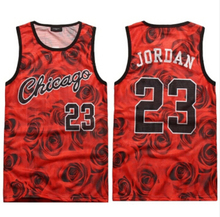 New fashion men’s manga 3d tank top pink floral print vest top chicago jordan 23 basketball jersey casual shirt Free shipping