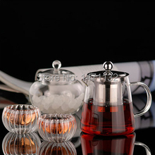 Handmade 750ml Glass Teapot Chinese Tea Pot Drinkware Set With Stainless Steel Filter Kettle Pots Infuser