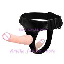 Lesbian Strapon Female Strap on Double Dildo Strap on Adjustable Harness Realistic Penis Sex Toys For Women Couples Sex Products