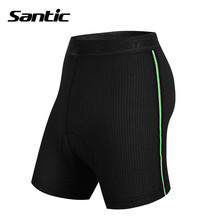 Santic Men 3D Padded Coolmax Padded Cycling Briefs Mens Knickers Underwear Protective Padded Gel Underwear S-3XLWC06001