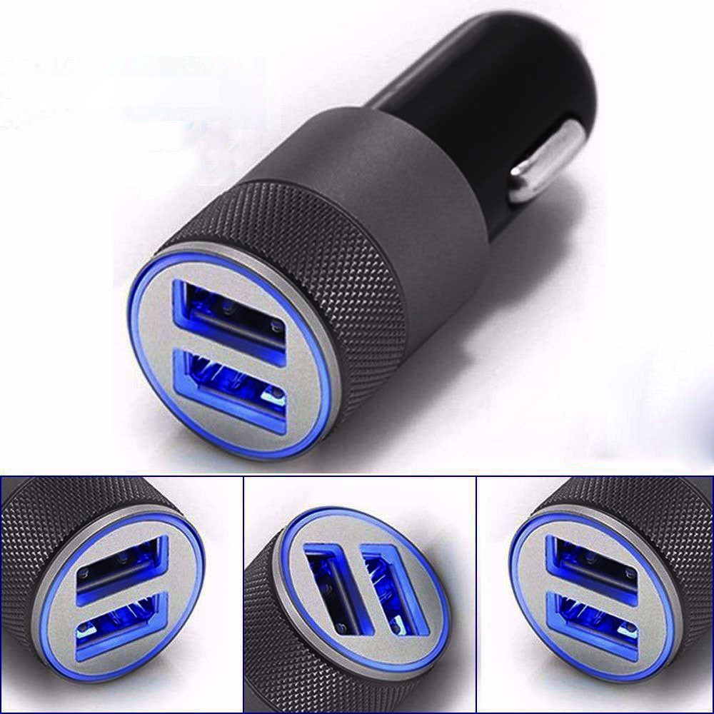 twin usb car charger adapter