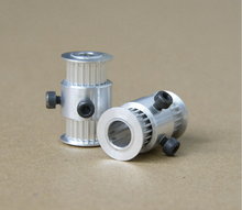 3D printer accessories Ultimaker 2 DIY 1167_Timing Pulley Double 8mm Shaft GT2-20 tooth synchronous wheel aperture 5mm 8mm stud