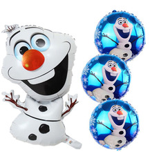 72 * 43 cm Olaf globos globo de helio de aluminio fiesta de cumpleaños de globos muñeco de nieve globos decoración de la boda baby shower regalo juguete clásico