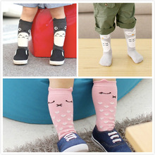 4 Styles Leg Warmers Cartoon Totoro Owl Baby Tights Leggings Cotton Knee Socks For Kids Legging