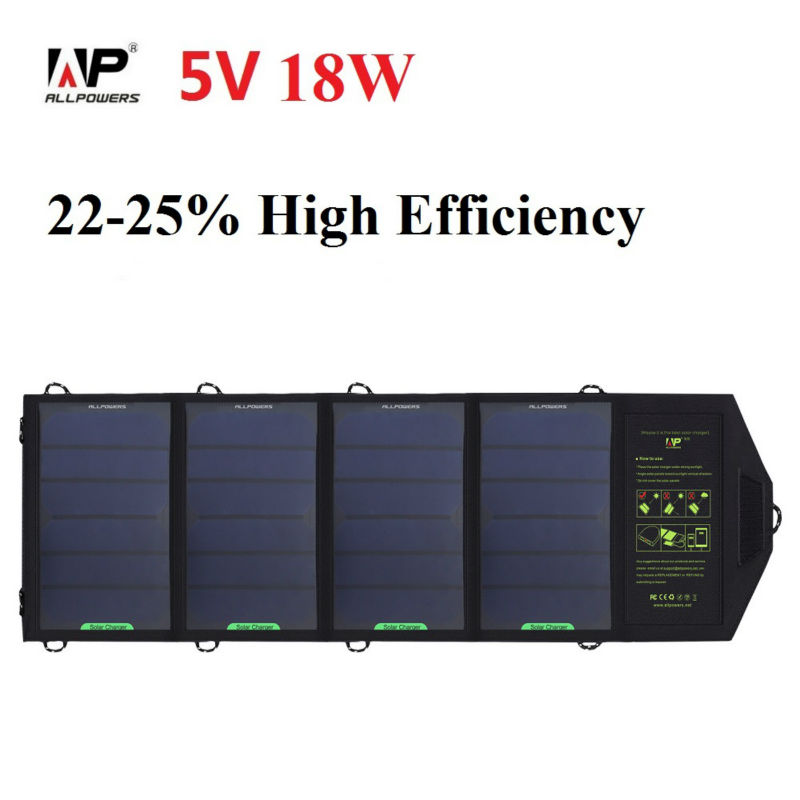 ALLPOWERS 18W 5V Solar Panel Charger for Cell Phone , Other Smartphones and Tablets ALLPOWERS 18W 5V Solar Panel Charger for Cell Phone , Other Smartphones and Tablets