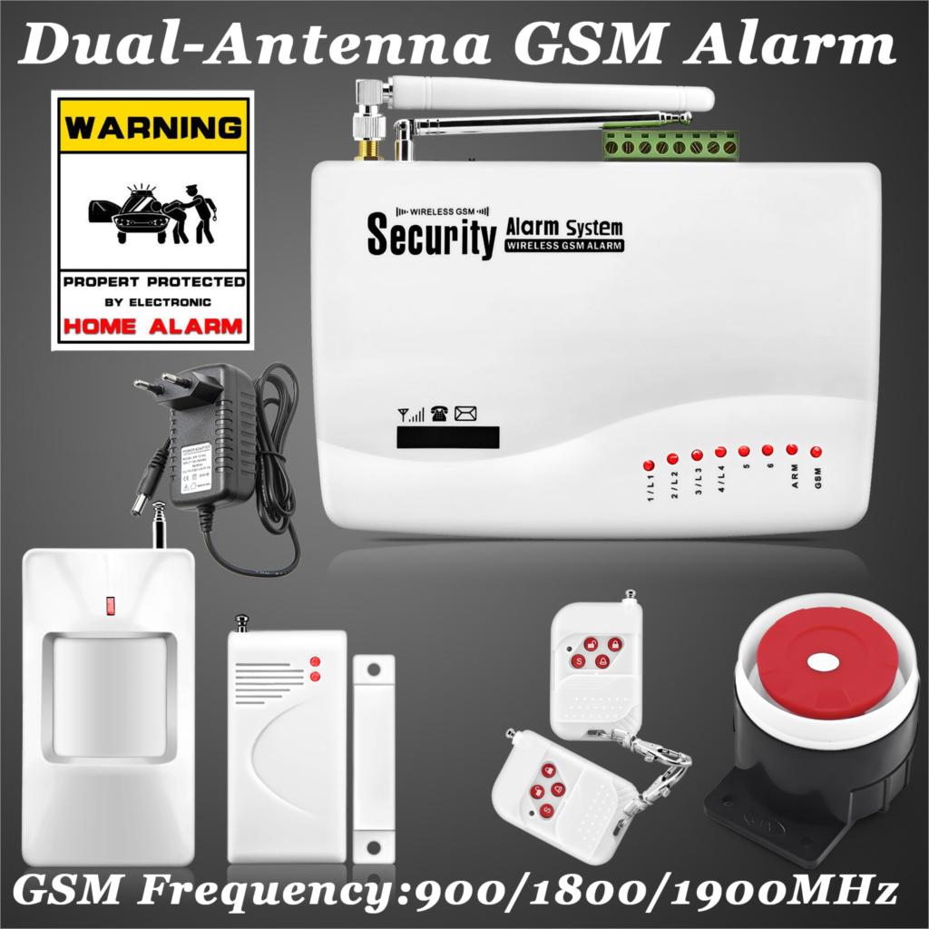 New Wireless wired GSM Voice Home Security Burglar Android IOS Alarm System Auto Dialing Dialer SMS