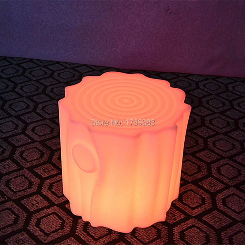 illuminated waterproof multicolor chargeable LED chair Furniture of bar stools with 24 keys remote controller