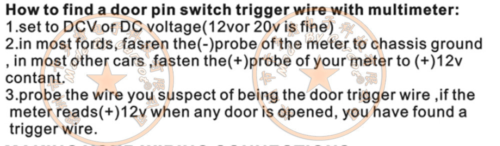 how to find side door wire