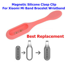 In Stock !!! Magnetic Silicone Clasp Clip For Xiaomi Mi Band Smart Bracelet Wristband Pocket Clip Replacement Case Holder Cover