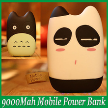 Cute Totoro Portable Grind Arenaceous Qualitative Protable Charger Backup Power Bank Promotion with Retail Package Free Shipping