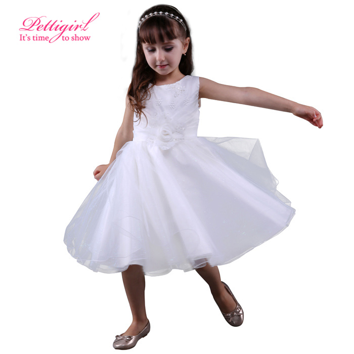 High Quality Girls Dress Lace Princess Wedding Party Kids Tulle Dresses Children Clothes GD80905-21