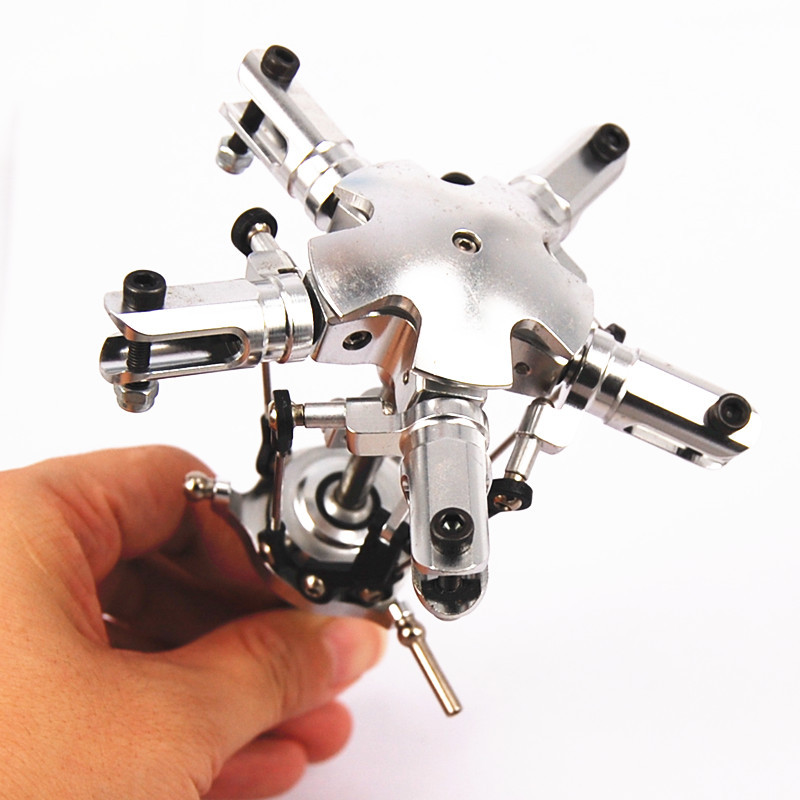 Buy 5 Blades Flybarless Quad Bladed Main Rotor Head For T Rex 450 Helicopter