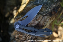 ALEXEY KONYGIN Decepticon 2 Custom Knife Factory Folding Knife D2 Blade Titanium Handle Tactical Hunting Knife
