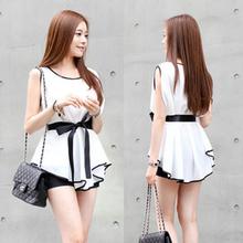 2016 Hot Sale Summer blouses Fashion Sweet Slim Fit Lady Chiffon Sleeveless Shirts blusas femininas Good-looking JUN 10
